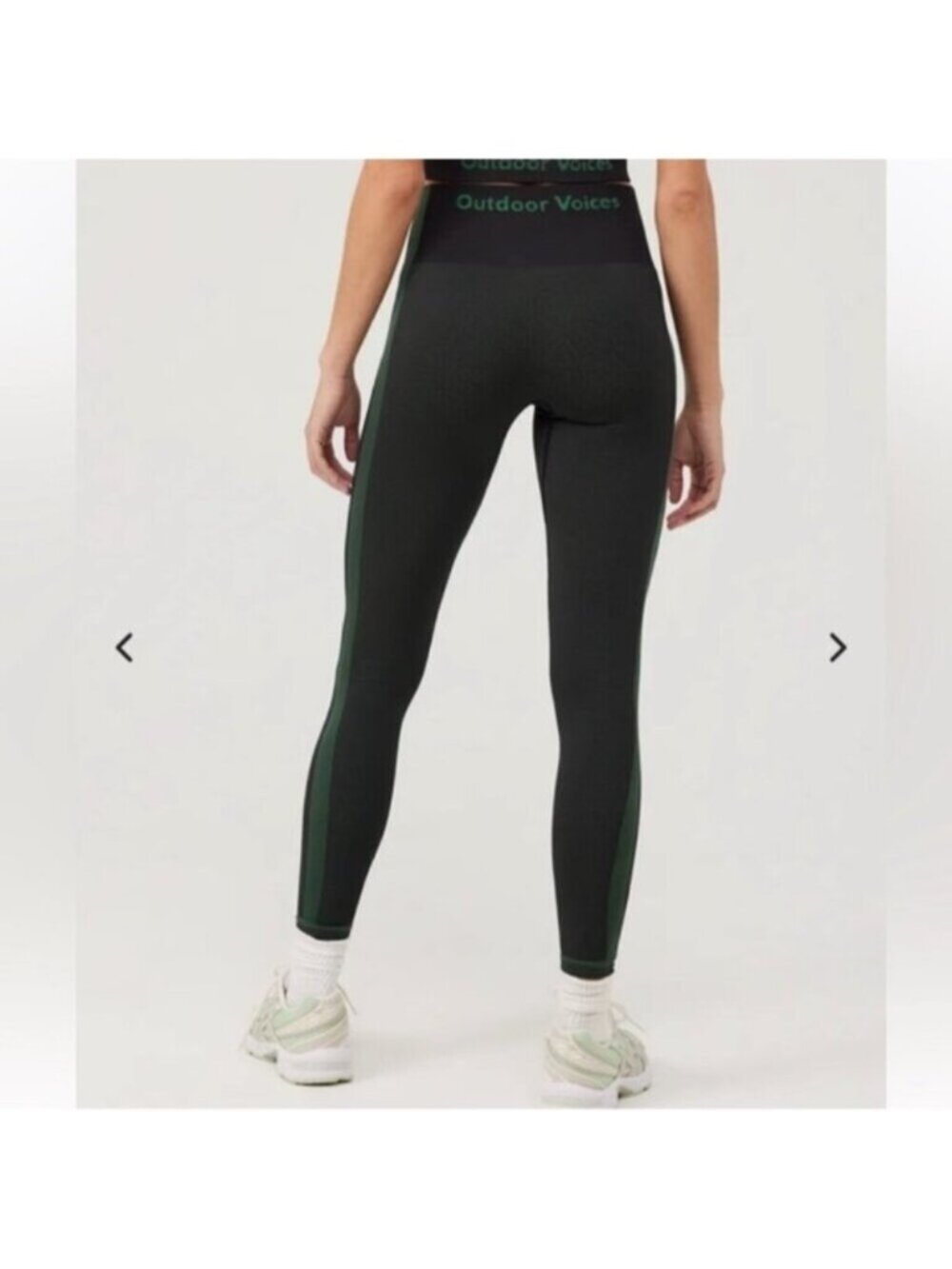 Outdoor Voices Women's Dark Green Seamless Smooth 7/8 Leggings Size Small